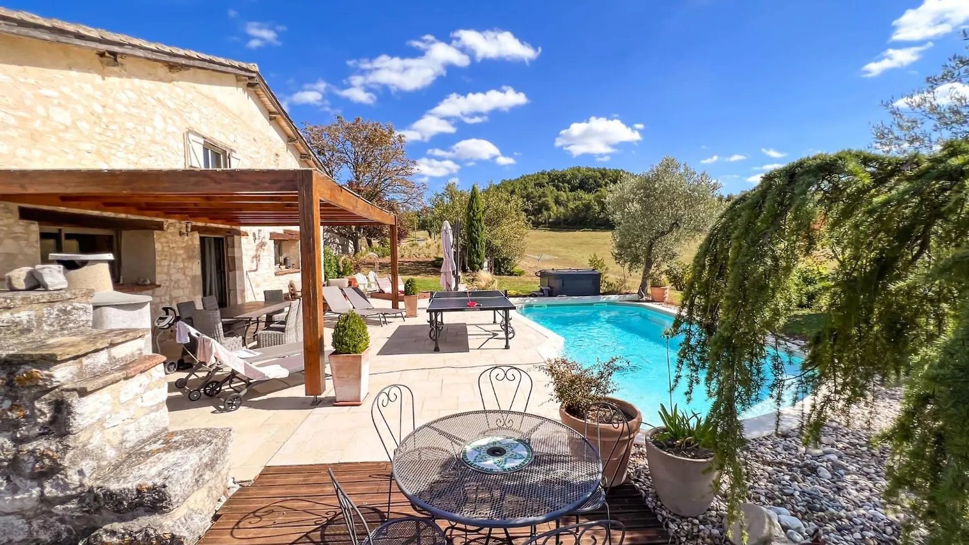 Casa Guillarmou - Evasion Enchantee Avec Piscine Chauffee, Spa & Clim - Vue Exceptionnelle Castelnau-de-Montmiral